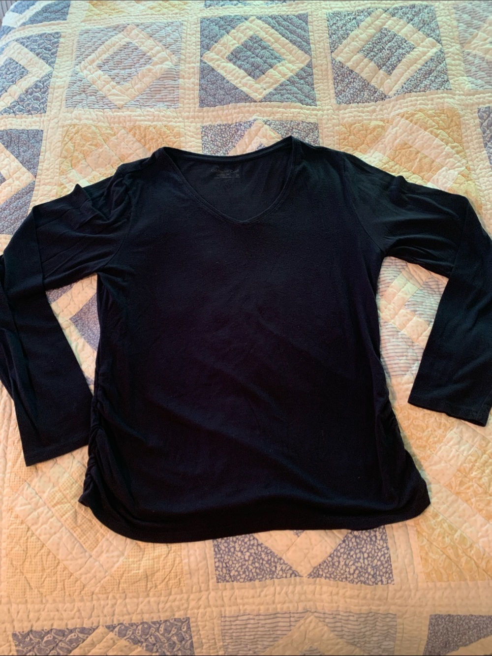 Coldwater Creek Black Crewneck Top